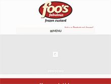 Tablet Screenshot of foosfabulousfrozencustard.com